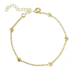 COGGIOLA - Pulsera bolitas Enchapada Oro 18K
