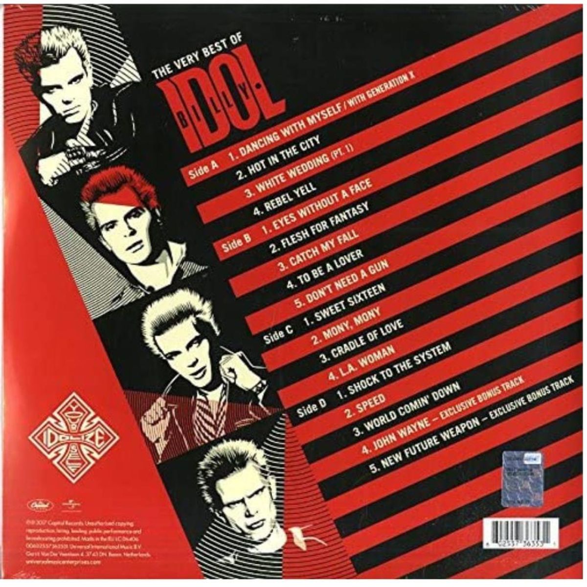 HITWAY MUSIC - BILLY IDOL-THE VERY BEST IDOLIZE YOURSELF 2LP-VINILO