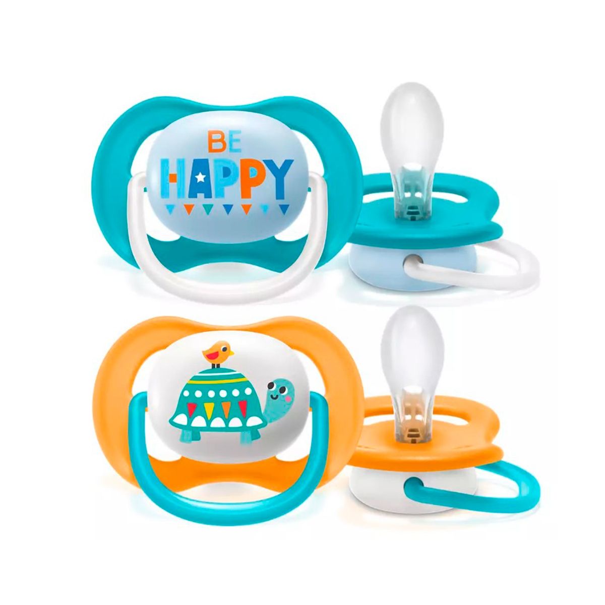 AVENT - Chupete Avent Ultra Air Happy Tortuga 6-18m 2UN