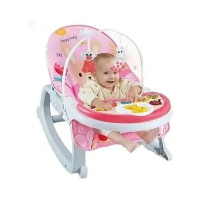 Imagen 2 del producto Juguete Silla Mecedora Vibradora 3En1 Sonidos Rosado