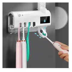 GENERICO - Dispensador Pasta Dental Porta Cepillos PARA BAÑO CON ESTERILIZADOR UV