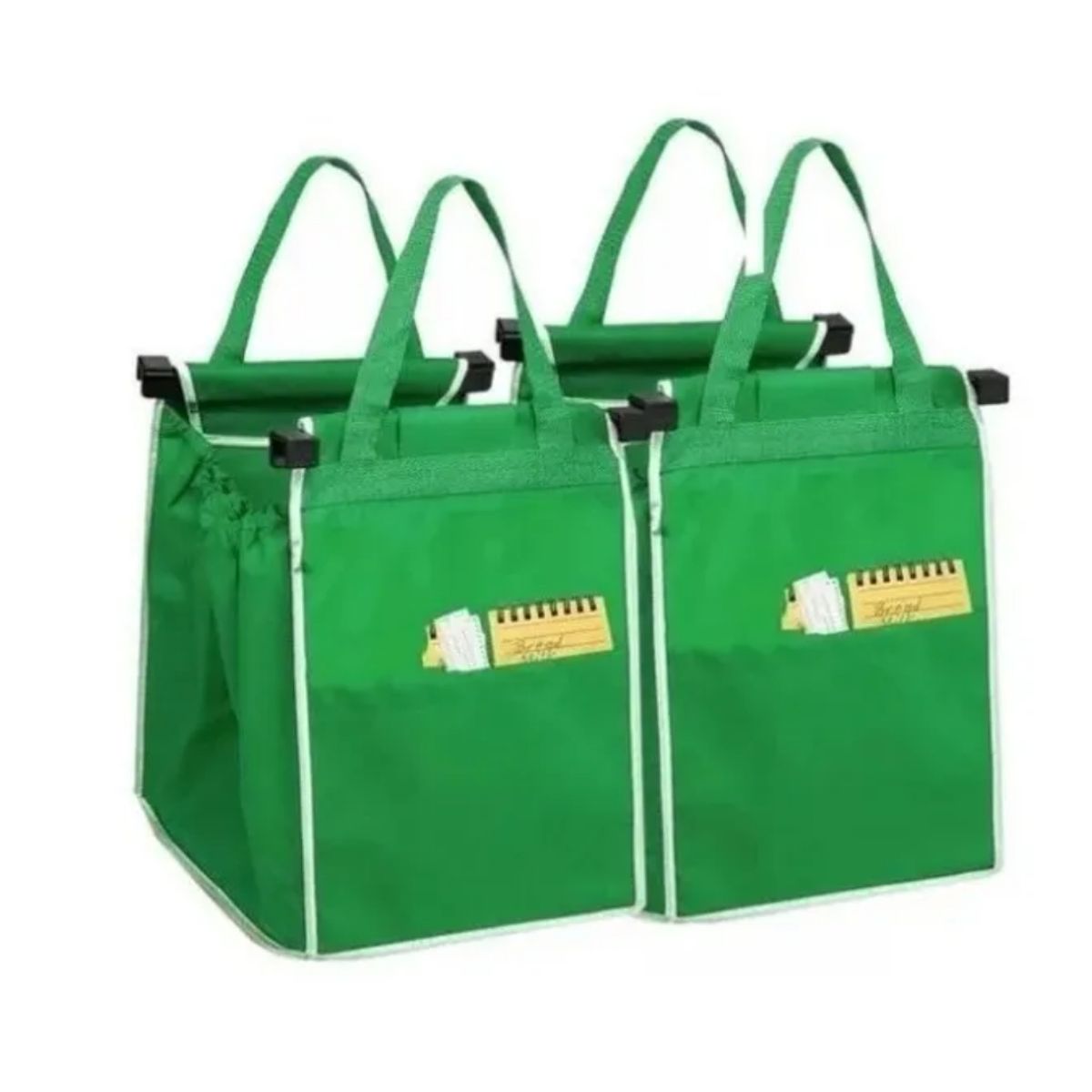 GENERICO - 2 Bolsas Compras Supermercado Ecológica Reusable Plegable