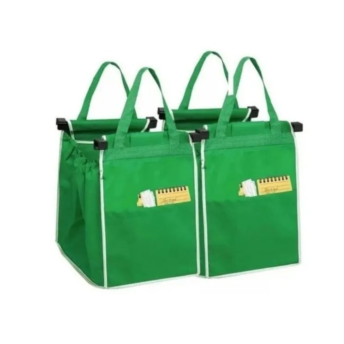 GENERICO - 2 Bolsas Compras Supermercado Ecológica Reusable Plegable