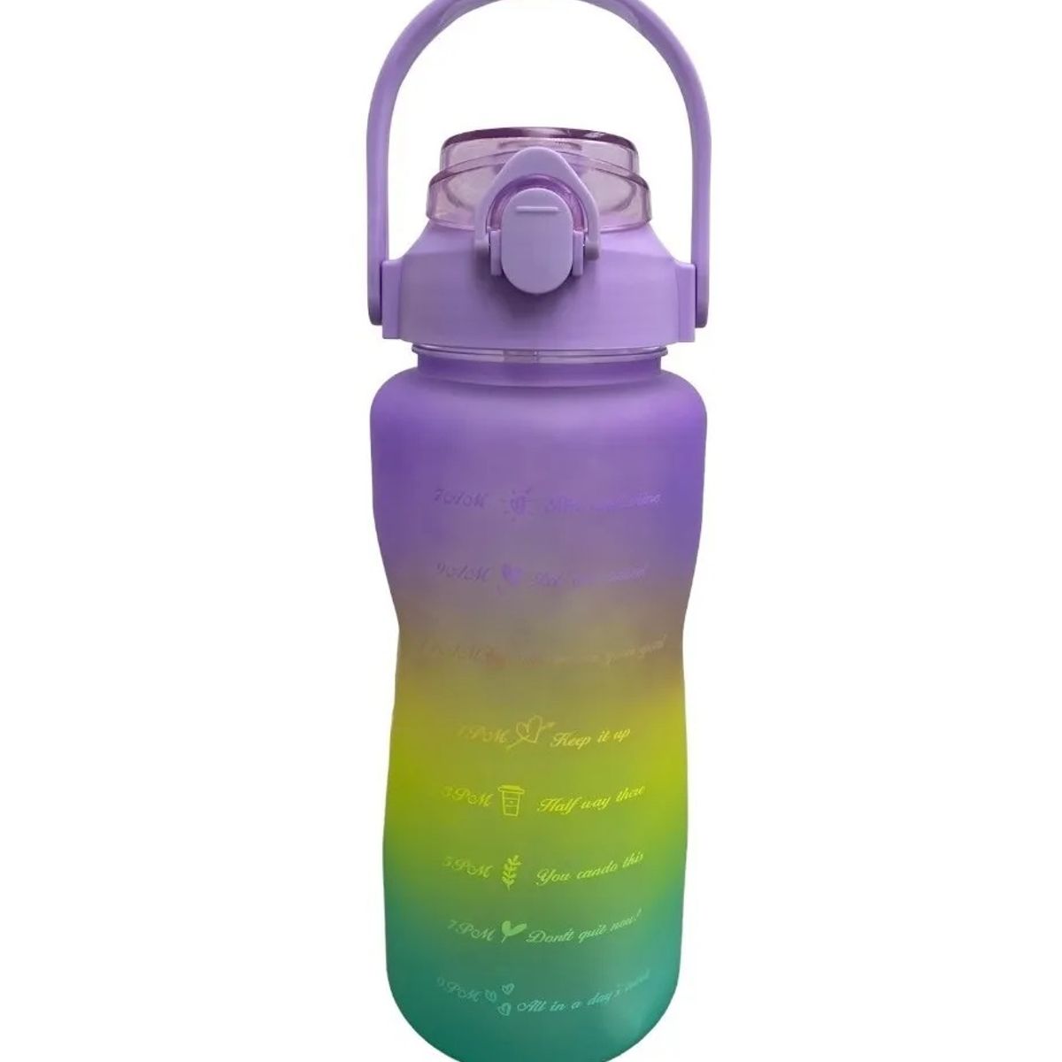 GENERICO - Botella Motivacional Botellas Deportivas Termos Gym 2litros