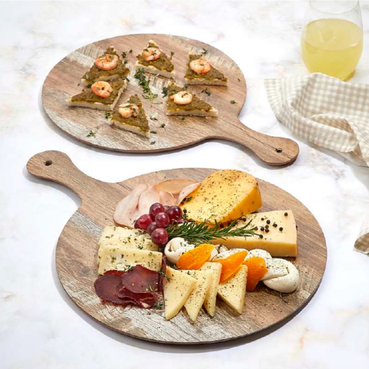 IMAHE - TABLA PARA PIZZA COLOR MADERA MELAMINA 35 CM IMAHE