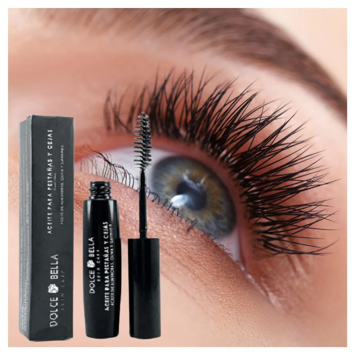 DOLCE BELLA - Aceite Para Cejas Y Pestañas Con oliva y Almendras