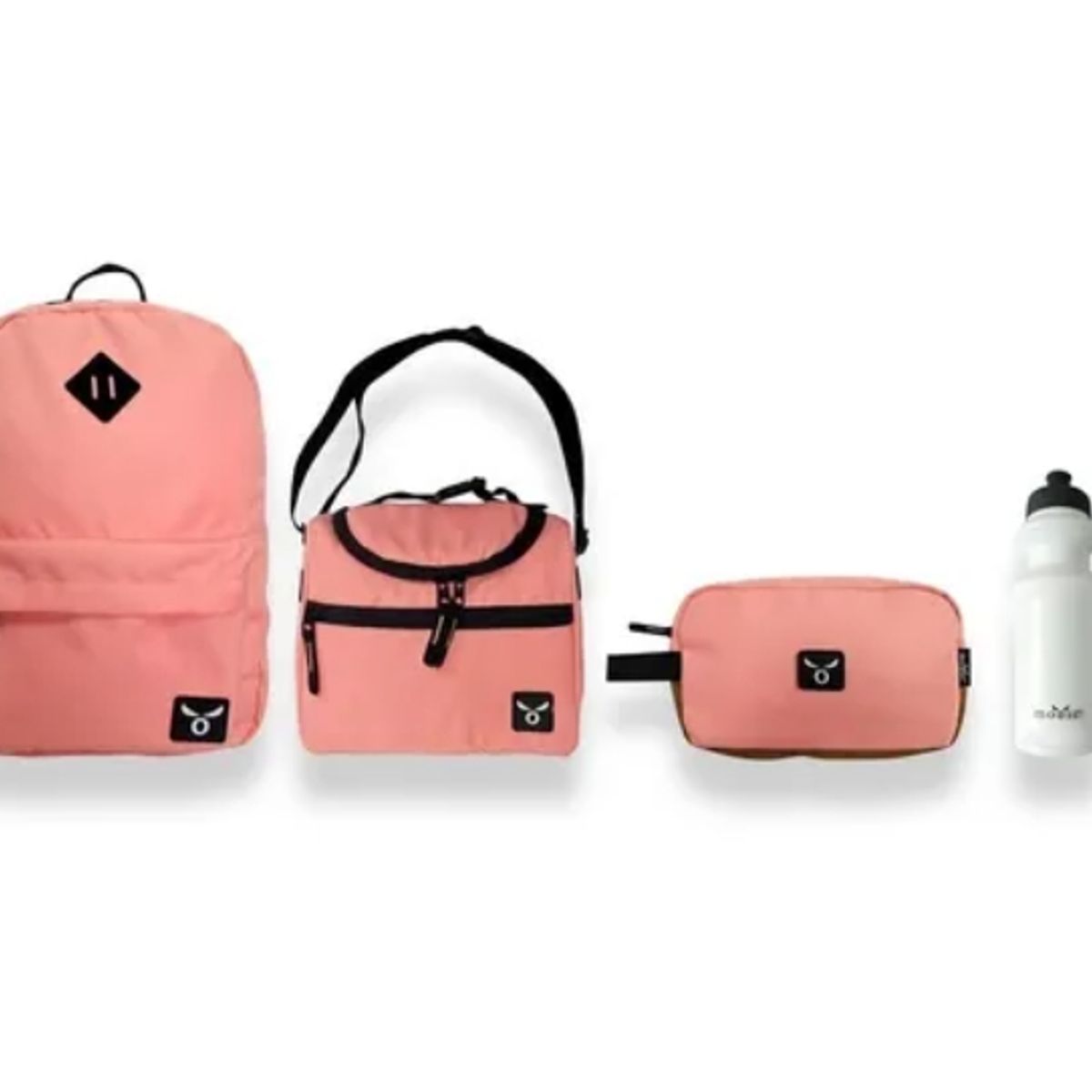 MOOSE - Pack Mochila Lonchera Estuche Botella Pink Moose  Jp Ideas