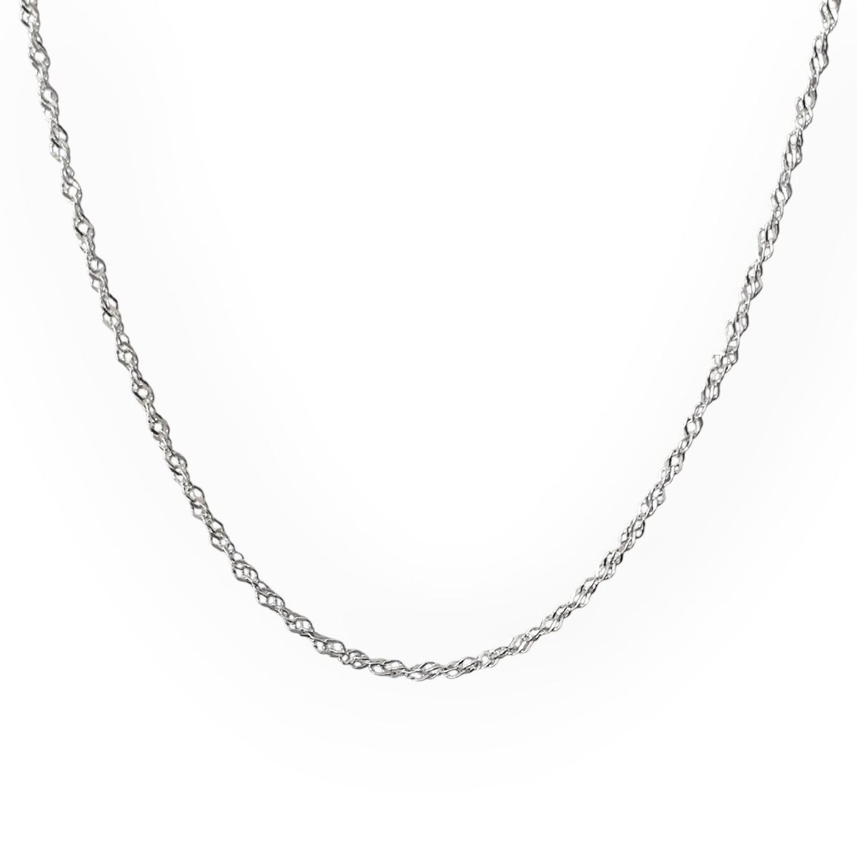 COGGIOLA - Cadena Singapur 50cm Plata Fina 925