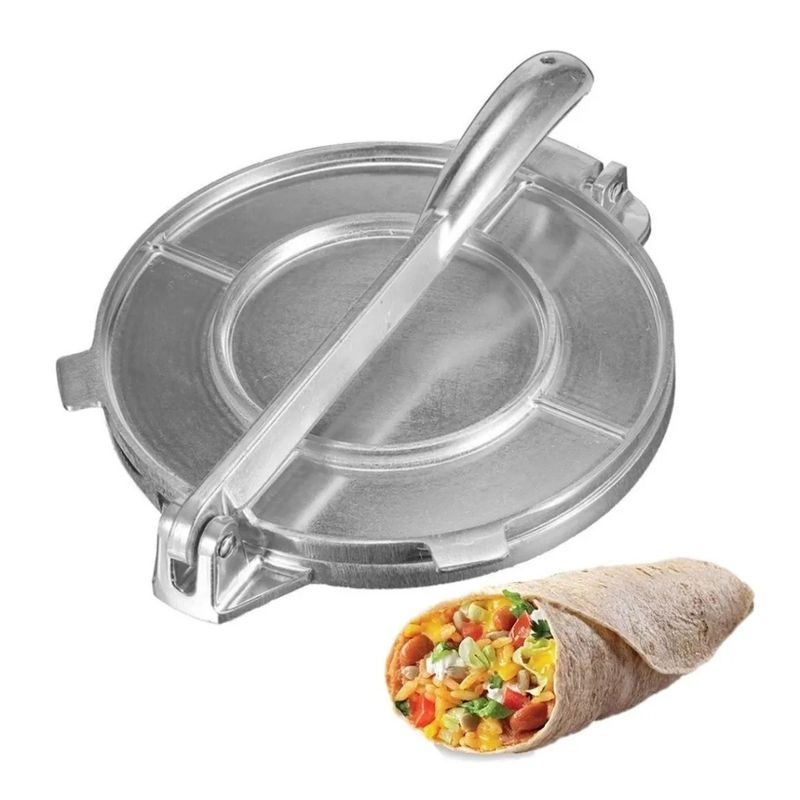 GENERICO - Prensa Para Tortillas Prensa Empanadas Acero Inoxidable 20cm.