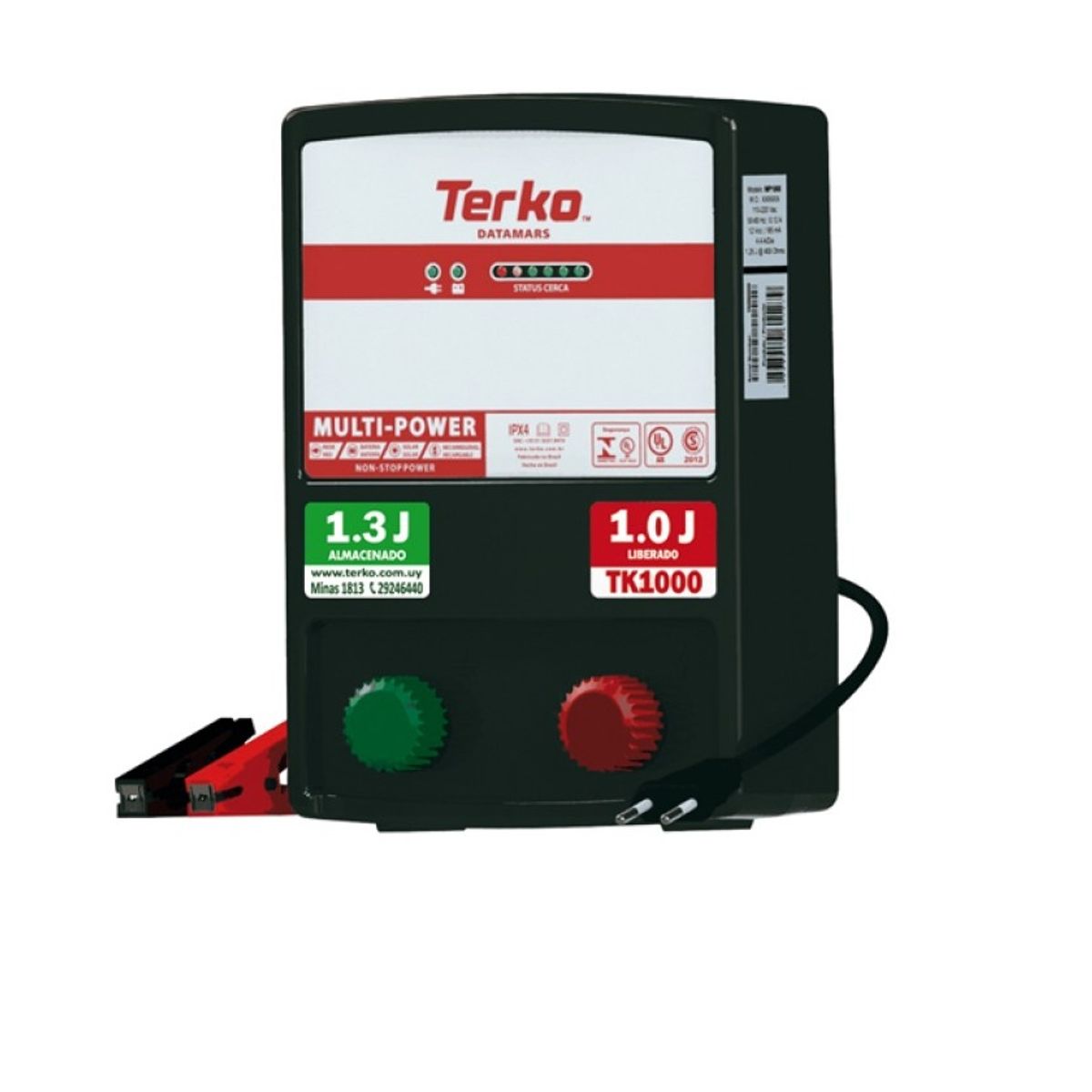 TERKO - Energizador Cerco Ganadero Terko 1000 1J