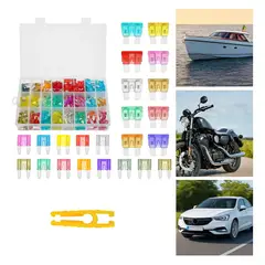 GENERICO - Kit 300pcs Fusible Para Auto Caja Fusibles Coche Automotriz