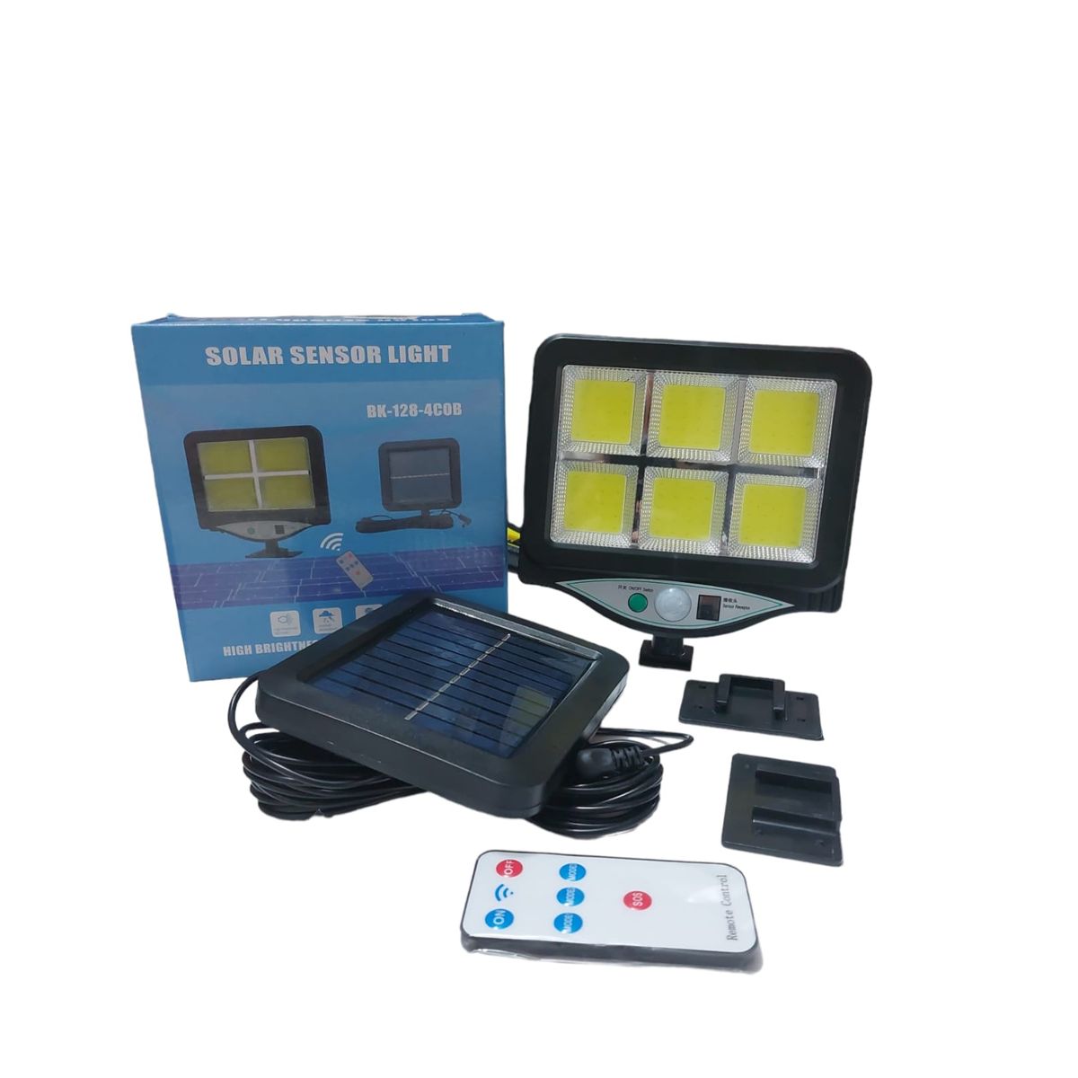 GENERICO - Foco Solar 100 Led Con Sensor Movimiento Y Panel Solar 0148