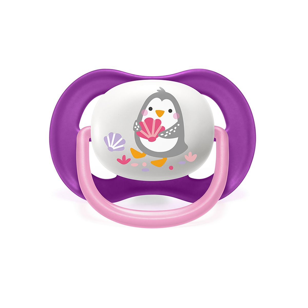 AVENT - Chupete Avent Ultra Air Happy Pinguino 6-18m 2UN