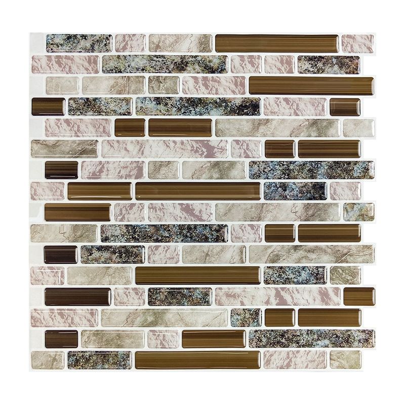 DEKOFIX - Mosaiko Autoadhesivo Mármol Marrón 1,2 mm