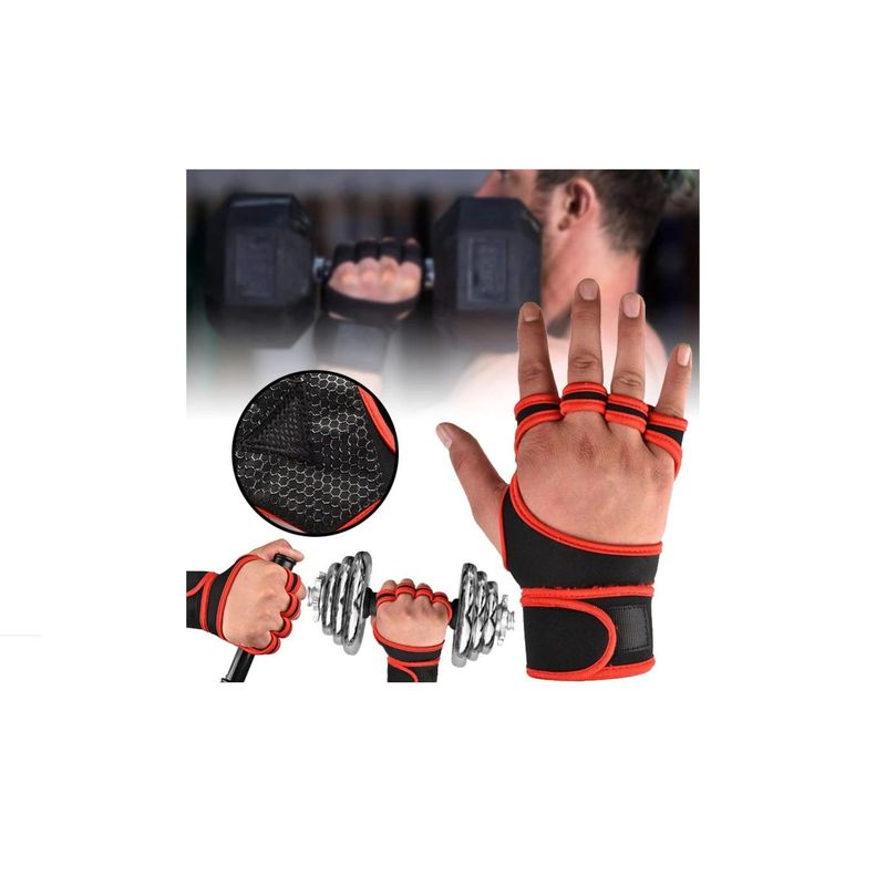 GENERICO - Guantes Calleras Protectoras Manos Levantamiento Pesas Barra
