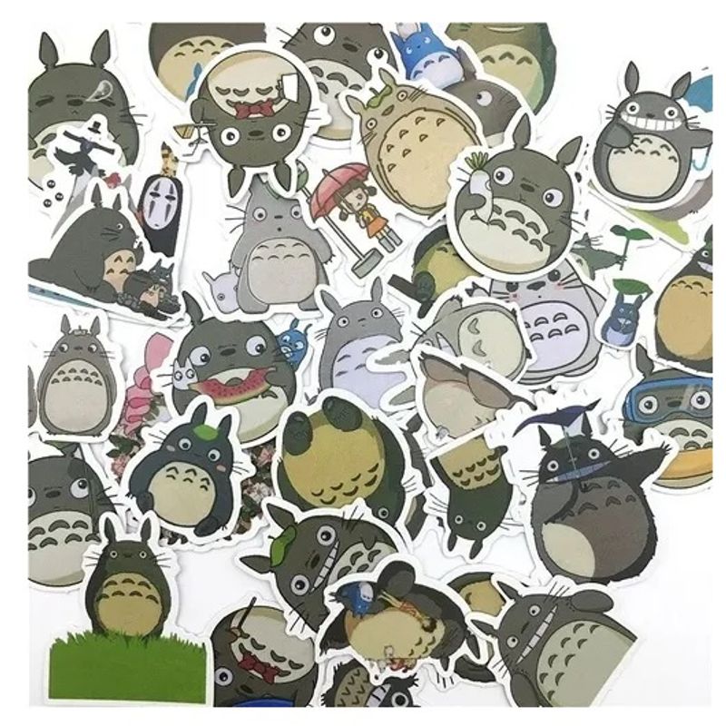 GARSIL - 50 Stickers Totoro - Etiquetas Autoadhesivas.