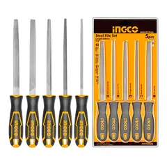 INGCO - Kit Set Juego De Limas De Acero 5 Piezas 8 Pulgadas