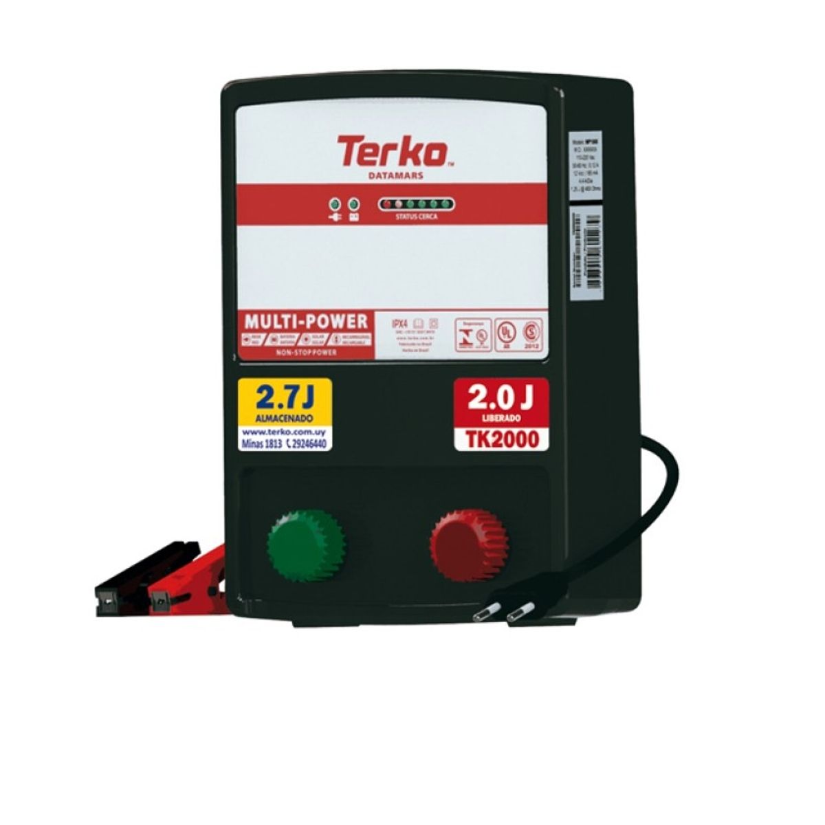 TRU TEST - Energizador Cerco Ganadero Terko 2000 2J 20Km