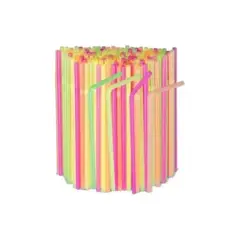 GENERICO - 100 Bombillas Surtidas Sorbetes, Pajillas Tik-tok