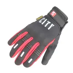 MADBIKE - Guantes Moto Frio City Touch Con Protección Negro