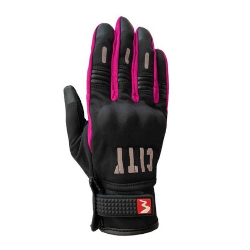 MADBIKE - Guantes Moto Frio Madbike City Touch Con Protección Negro