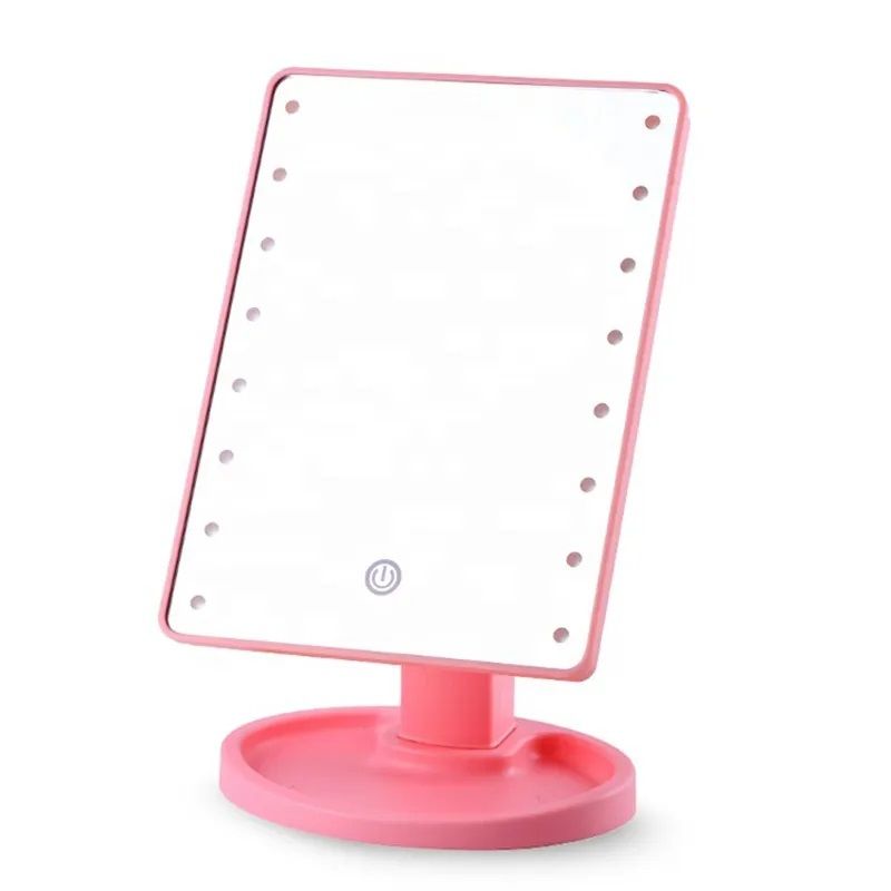 GENERICO - Espejo Led De Maquillaje Con Pedestal Rotación 360°