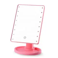 GENERICO - Espejo Led De Maquillaje Con Pedestal Rotación 360°