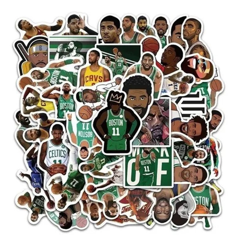 GARSIL - 50 Stickers Kyrie irving - Etiquetas Autoadhesivas