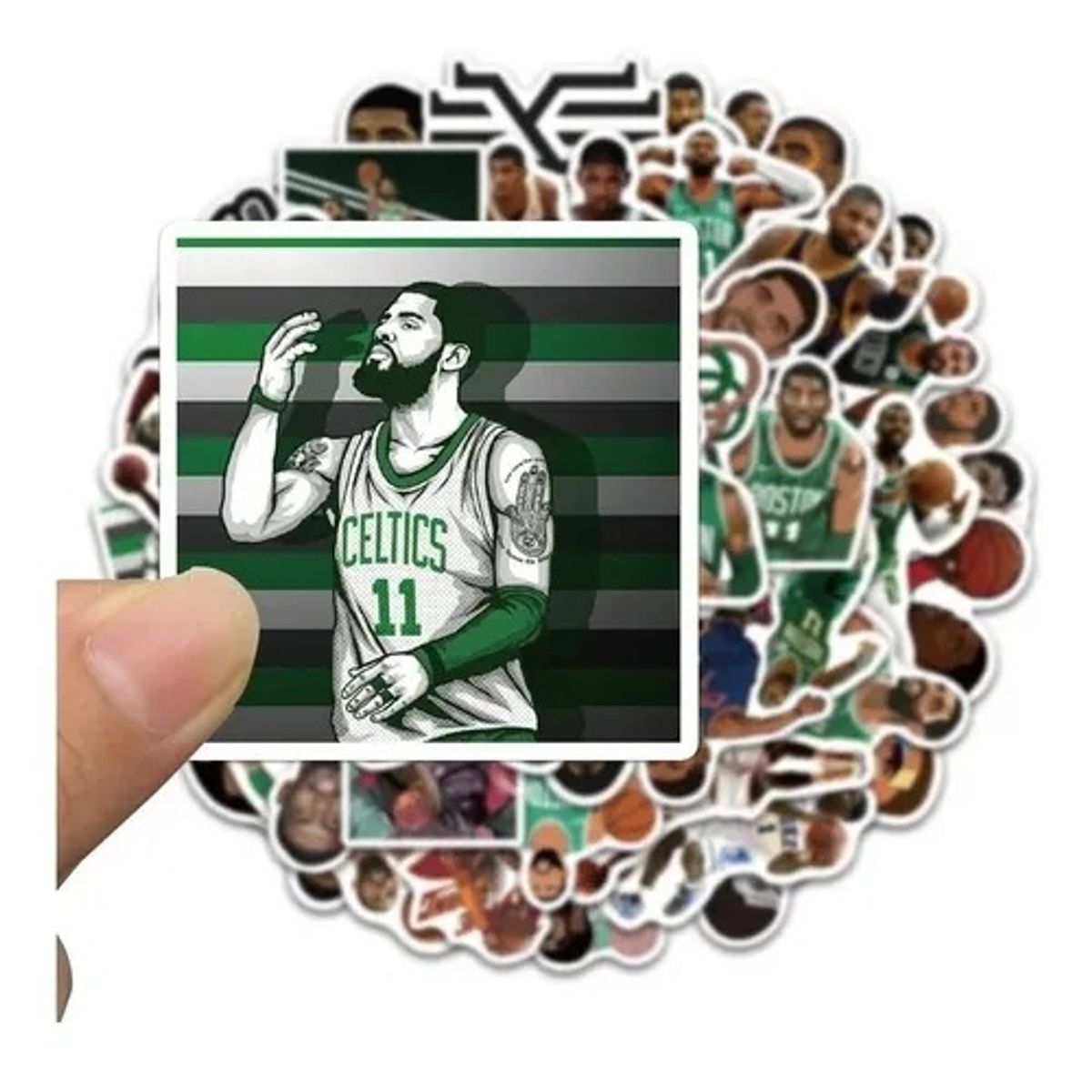 GARSIL - 50 Stickers Kyrie irving - Etiquetas Autoadhesivas