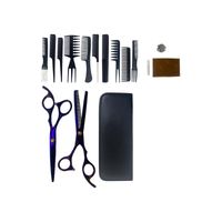 Kit Tijera Peluquería Profesional Entresacadora tornasol Set Peines
