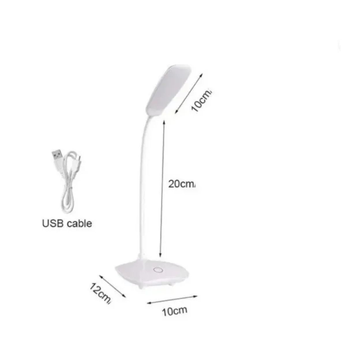 GENERICO - Lámpara De Escritorio Led Mesa Lectura Usb Recargable