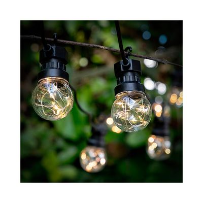 Imagen 2 del producto Guirnalda Solar Exterior 5mts 10 Ampolletas Luz Hada