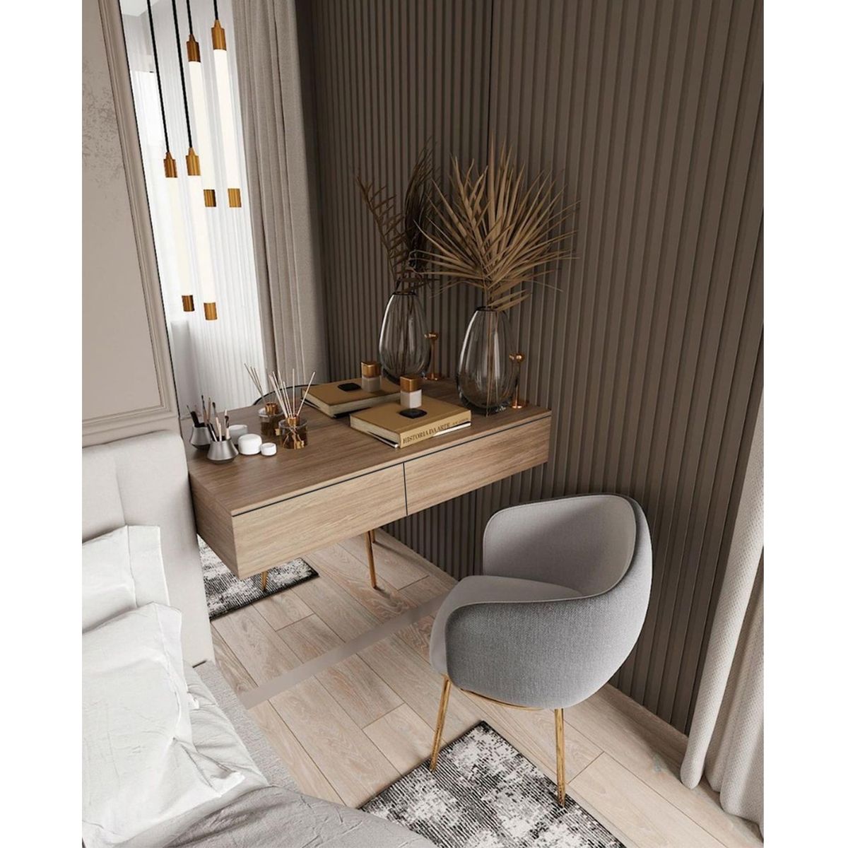 GENERICO - Velador Makeup Flotante Tokio Natural