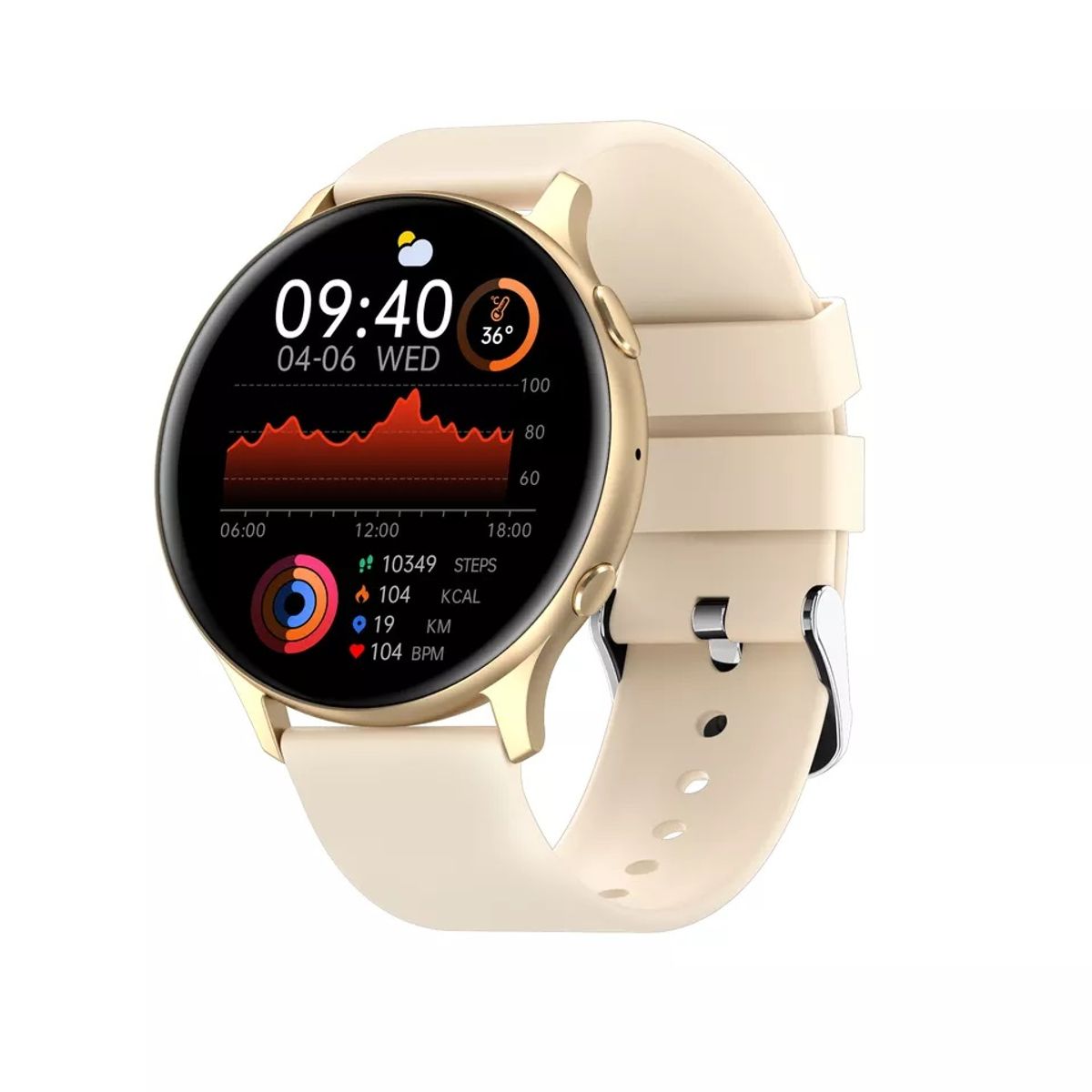 GENERICO - Reloj Inteligente Smartwatch Bluetooth Sports Fitness Notificaciones Salud IOS Android IP67