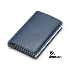 SONEC - Tarjetero Antiscan con funda y clip para Billetes Diferentes Colores