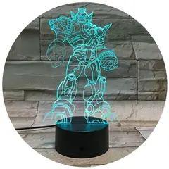 3DILUTION - Lámpara Megazord Base Negra con Aplicación