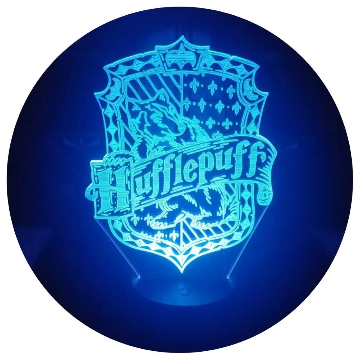 3DILUTION - Lampara Hufflepuff Harry Potter Base Negra con App