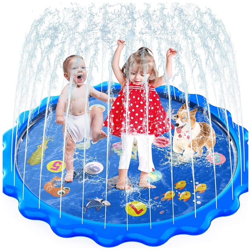 GENERICO - Juguete Alfombrilla Lanzadora De Agua Infantil Azul Verano