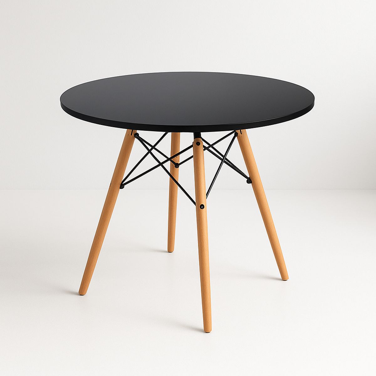 KLIK - Mesa de Comedor Eames 100cm redonda - Negra KLIK