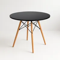 Mesa de Comedor Eames 100cm redonda - Negra