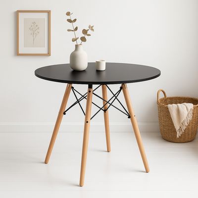 Imagen 2 del producto Mesa de Comedor Eames 100cm redonda - Negra