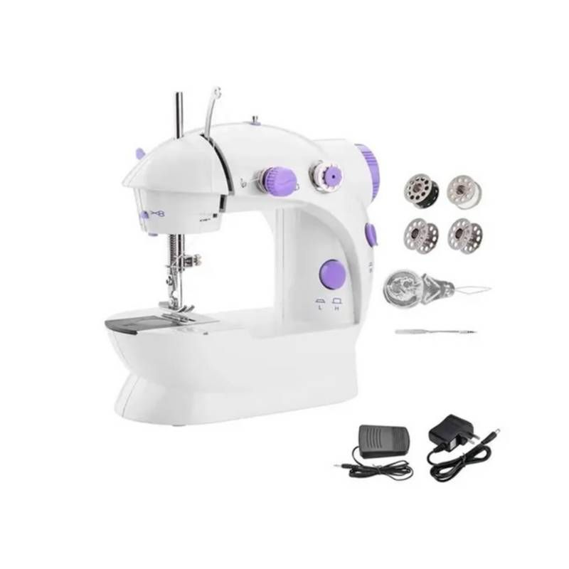 GENERICO - Máquina Coser Portátil Pedal Eléctrica Hogar Costura