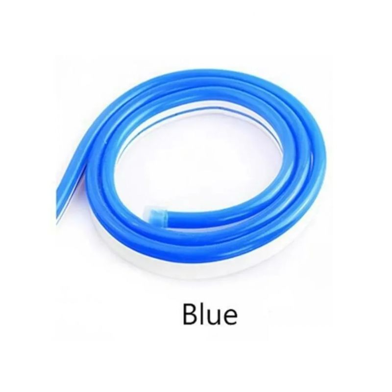 GENERICO - Cinta Neón Flex Azul 12volt Con Transformador Incluido 5 Amp
