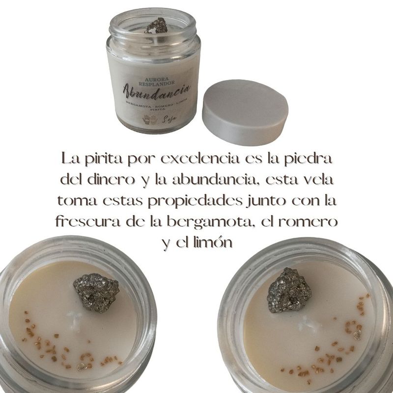 GENERICO - Velas aromáticas de soja proposito abundancia