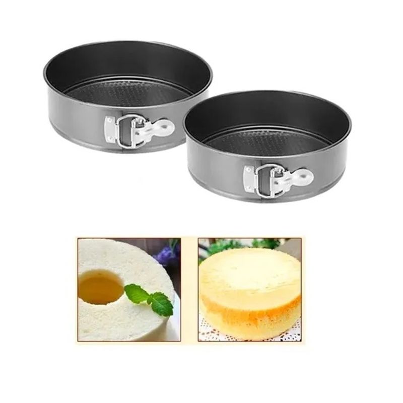 Pasteleria - 2 Molde Torta Moldes Queque Moldes Desmontables Mini Redondo