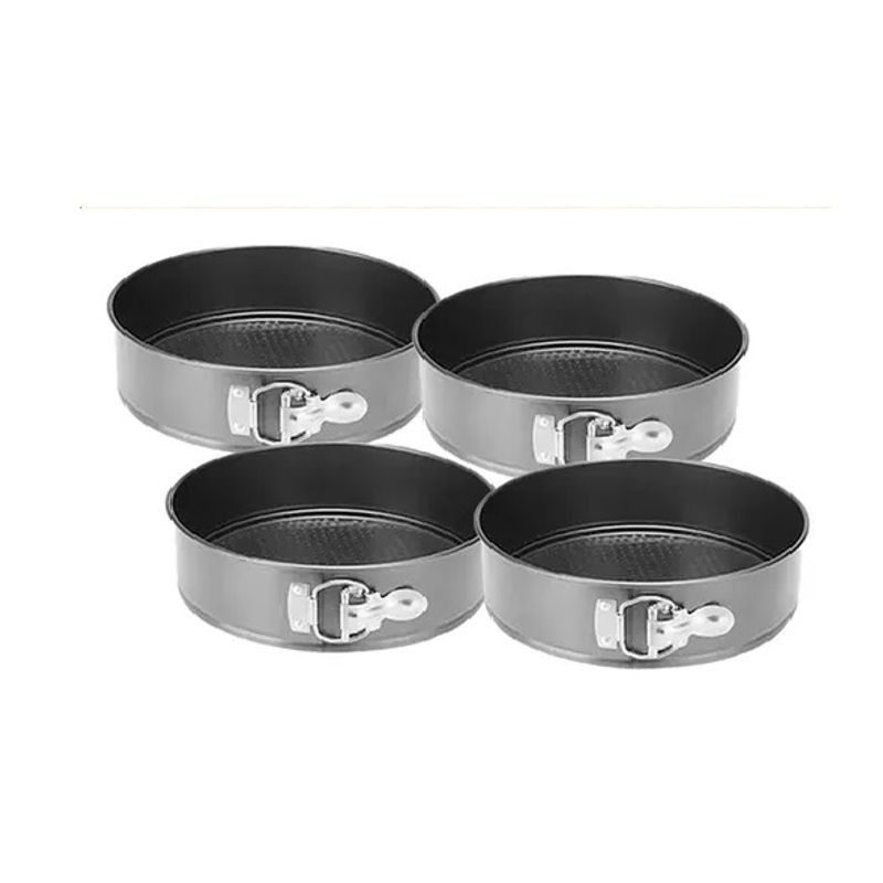 Pasteleria - 4 Molde Torta Moldes Queque Moldes Desmontables Mini Redondo
