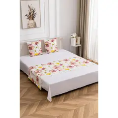 GENERICO - Piecera Bordada + dos fundas de cojín para dormitorio