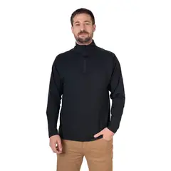 LENGA - Polera Hombre Manga Larga con Cierre SBS Arrayán