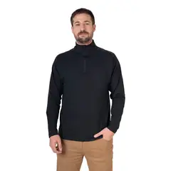 LENGA - Polera Hombre Manga Larga con Cierre SBS® Arrayán-