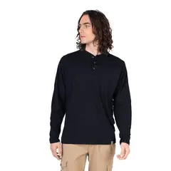 LENGA - Polera Hombre Manga Larga con Botones Queule